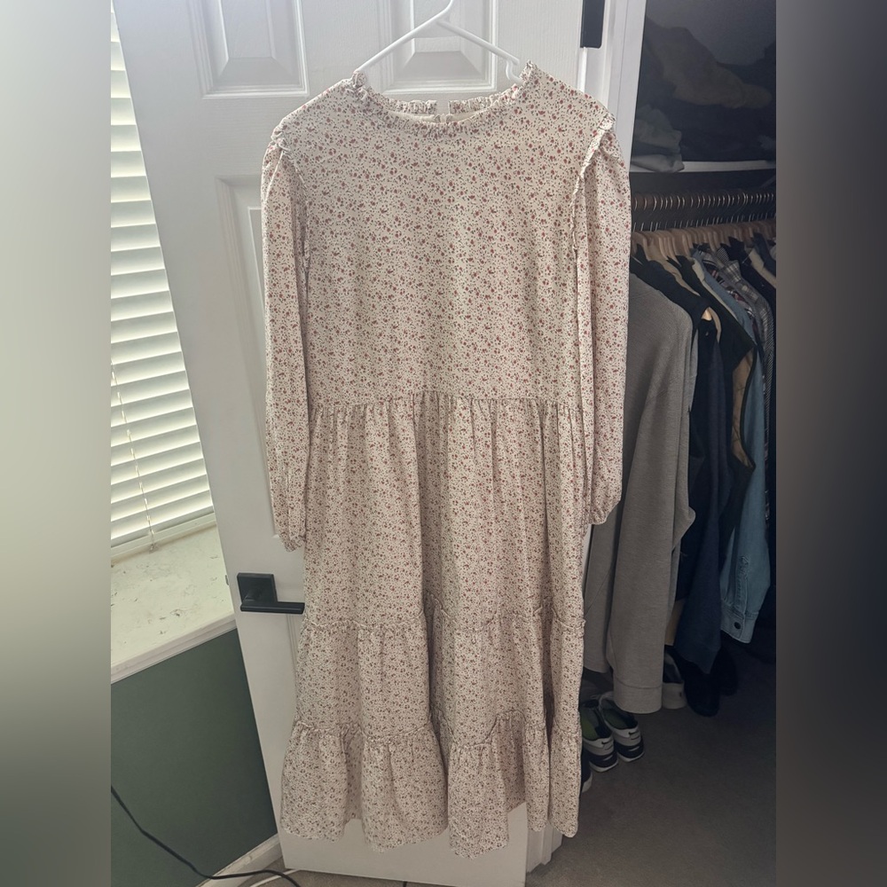 Cream Floral Jesse Midi Dress